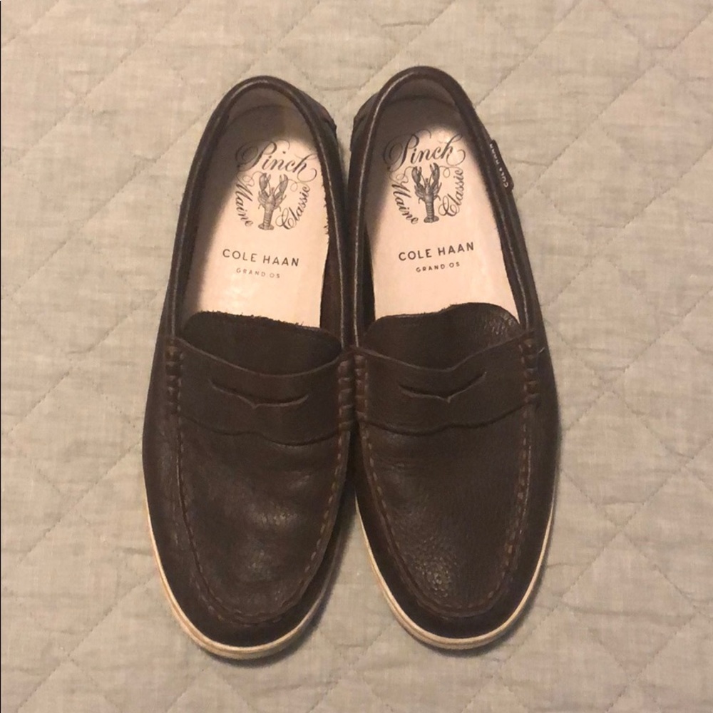 Cole Haan Men’s Grand OS size 9 dark brown loafers